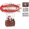 Scène De Noël - Zeppelin - 26 Cm - LED - Décoration Intérieure - Jouets Inclus