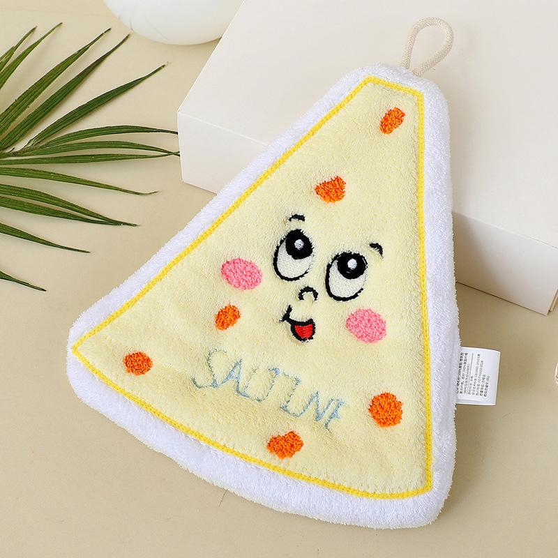 Милое полотенце для рук в форме хлеба и печенья, салфетка для уборки, утолщенная кухонная тряпка для уборки, мягкое полотенце для ванной, бытовые принадлежности