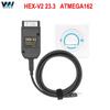 Новейший сканер V23.3.1 VAGCOM Hex V2 OBD Tool ATMEGA162 16V8-PLCC Чип VAG COM HEX-V2 Диагностический кабель