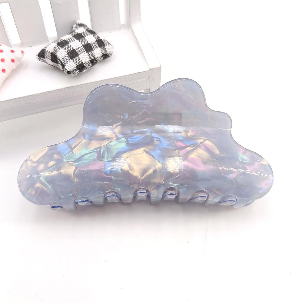 Fantasy Color Mermaid Color Cloud Shape Hair Clip Grab Clip Imitation Acetate Hair Clip Shark Claw Hair Accessories for Women