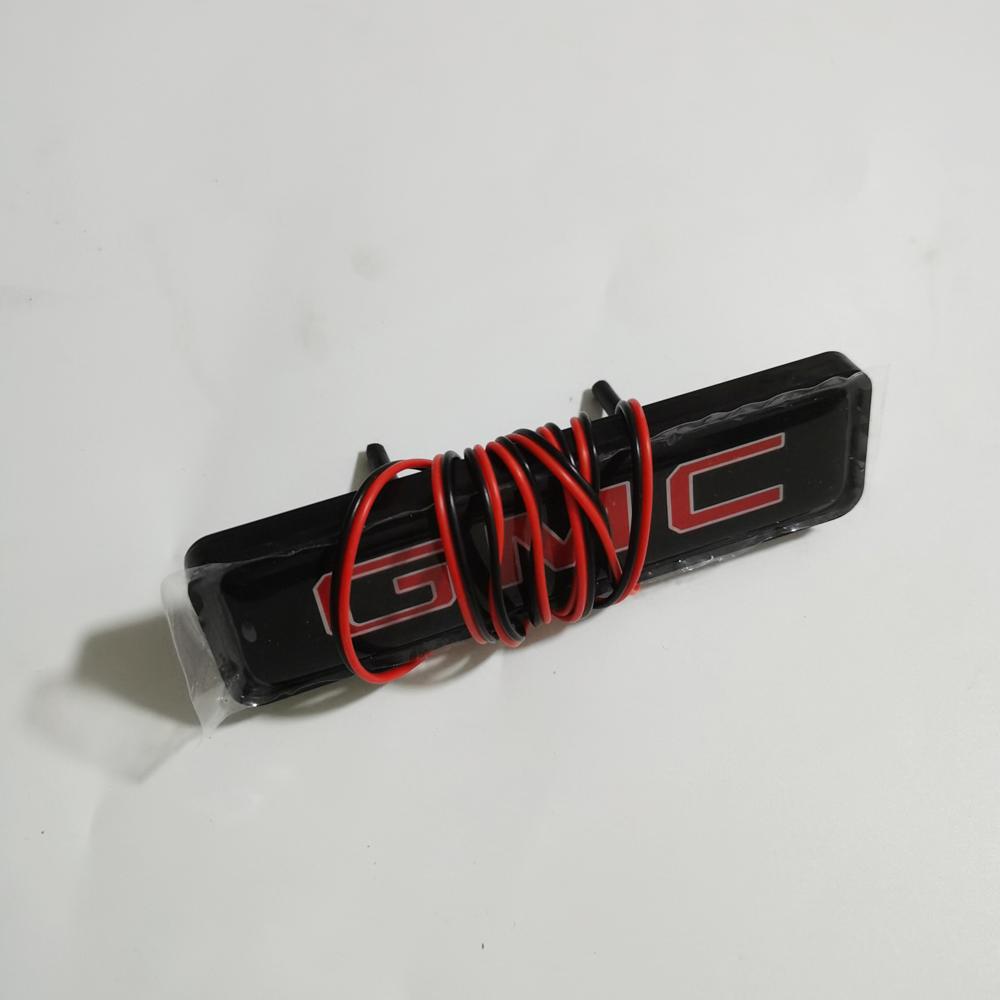 For GMC Badge Light White LED Grille Light For GMC Envoy Yukon Canyon Safari Savana Sierra GMC Grills Light Net Atmosphere Lamp