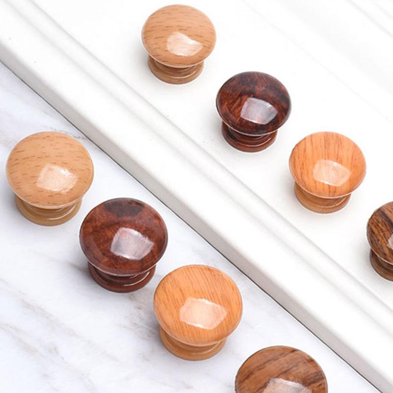 Дверная ручка круглая из натурального дерева, ручка для ящика шкафа, дверные ручки для шкафа, мебельные ручки, фурнитура для кухонной мебели
