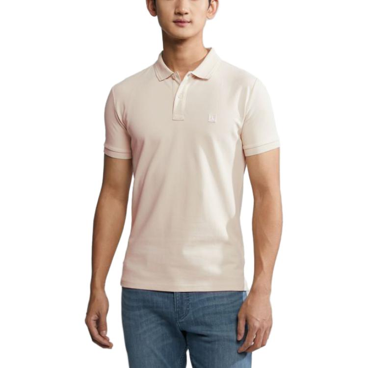 Calvin Klein Letter Print Short Sleeve Polo Shirt Men Tops Light-Lilac J324252-ACI