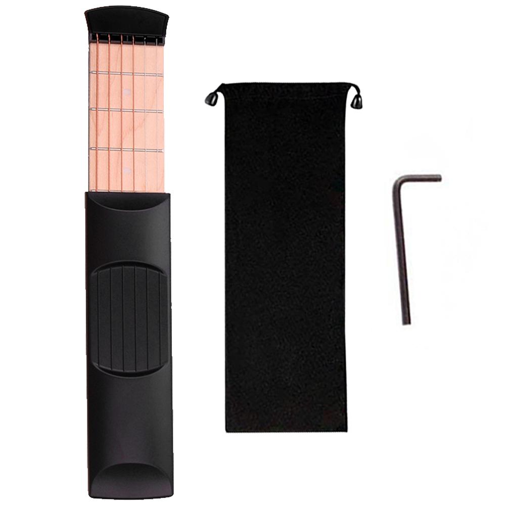 4/6 Fret Portable Pocket Guitar Neck Chord Trainer Wooden Guitar Practice Tool Guitar Chord Trainer for Beginners