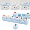 6-in-1 Set Cartoon Stamp Stickers Kit Blue / White Stamp Set DIY Crafts  Students School