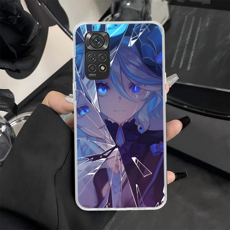 Чехол для телефона Genshin Impact Furina для Xiaomi Redmi Note 13 12S 12 11S 14 11E Pro Plus 11 10 10S 9 9S 8 8T 5G Мягкий силиконовый чехол