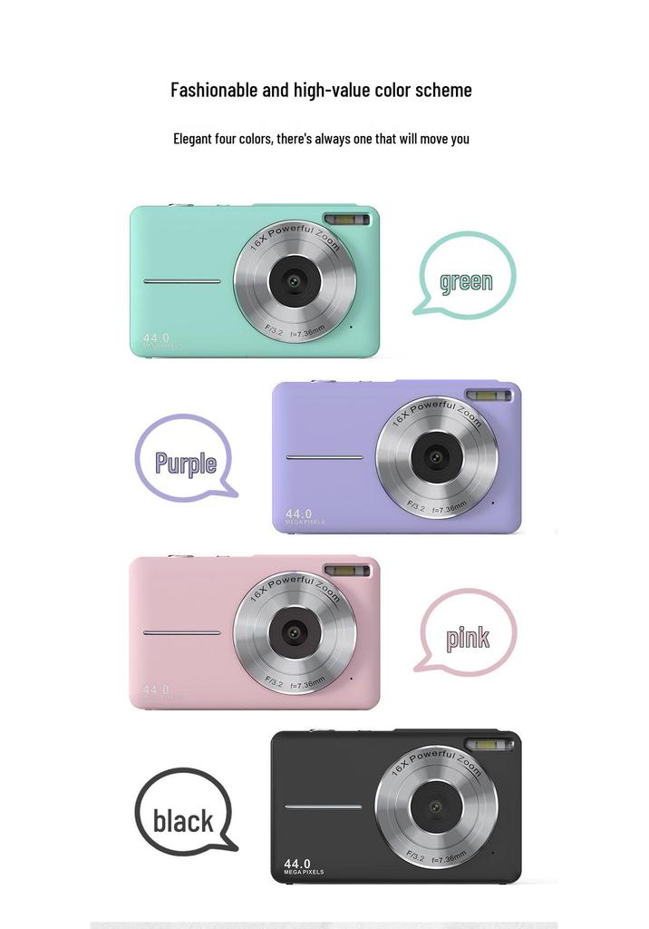 Portable HD Mini Camera for Students and Kids - Ideal for Travel and Parties