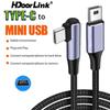 HdoorLink Кабель USB TypeC - Mini USB для быстрой зарядки и синхронизации данных, кабель USB-C - Mini Micro USB OTG для цифровой камеры, MP3-плеера, GPS-приемника