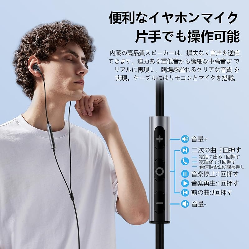 type c earphones wired earphones iPhone16 earphones magnetic design Entanglement prevention HiFi sound quality heavy bass with microphone Call