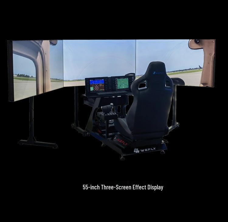 8D Fei Wefly 3-го Поколения Многофункциональный Авиасимулятор с Стойкой для Тройного Монитора и Поддержкой Периферии