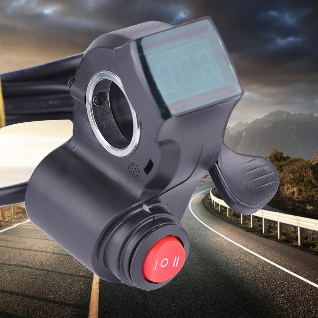 Дроссельная заслонка под большой палец, ЖК-цифровой индикатор заряда батареи, 3-скоростной переключатель