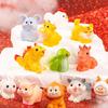 DIY Mini Twelve Zodiac Figurines Cute Micro Landscape Decoration  Garden Decoration Accessories