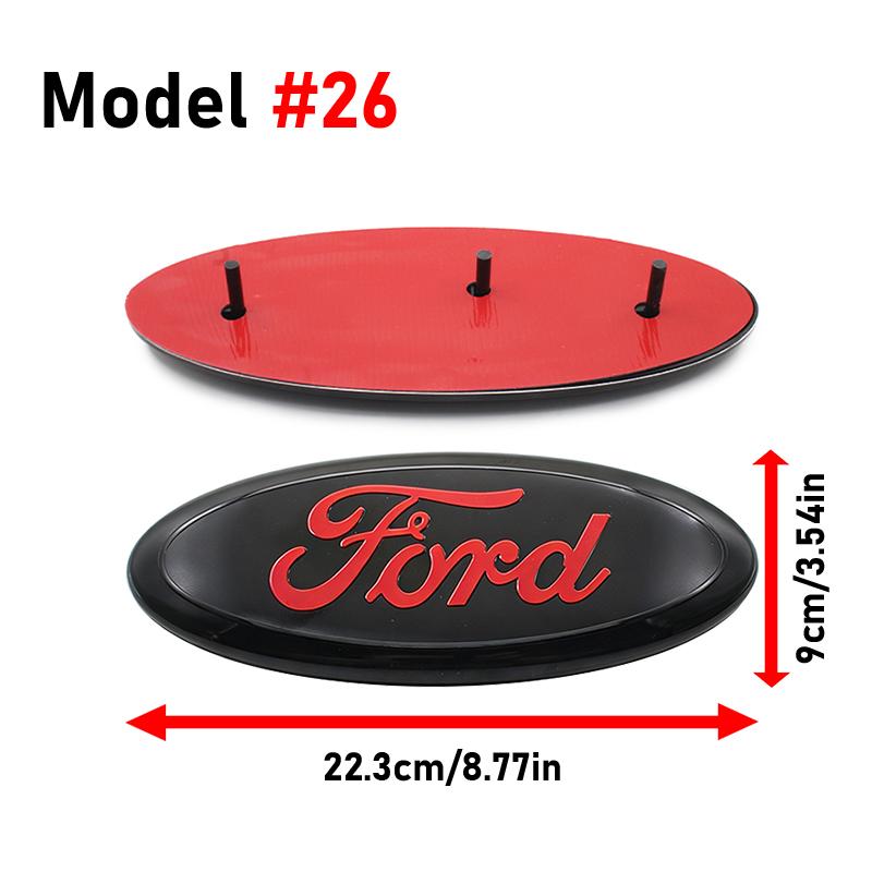 Car Front Hood Emblem Trunk Badge Stickers Accessories For Ford Focus Mustang Fiesta Puma Ranger Kuga MK7 MAX F150 Mondeo Escape DFTGX1