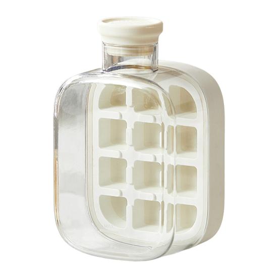 Лоток для льда с крышкой, эффективная форма для приготовления льда для морозильника, легкое извлечение, бесконтактная заливка кубиков льда для напитков, кофе, коктейлей