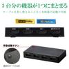 ELECOM HDMI Switch with 3 1 Black [Compatible PS4/PS3/Switch] Inputs, Output, Automatic/Manual Switching, Cable-Free Model, (DH-SWL3CBK)