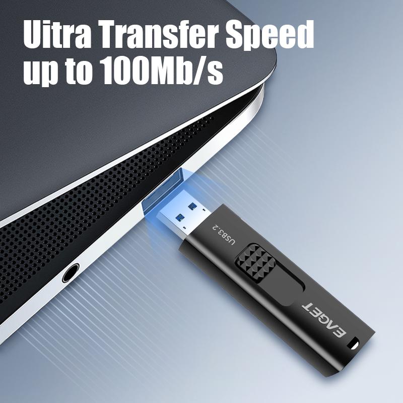 2 шт. портативный USB 3.2 флэш-накопитель выдвижной сдвижной крышкой флэш-накопители высокоскоростной накопитель данных для ПК и ноутбуков