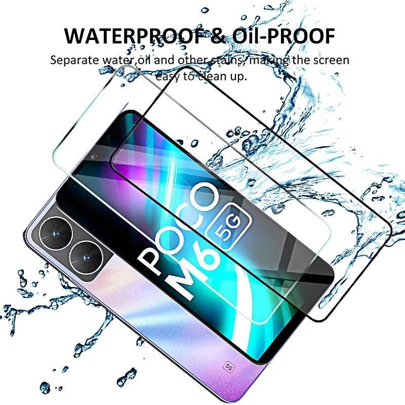 4 шт. закаленное стекло для Xiaomi Poko Poxo Little M6 Pro X6 Pro C65 13t Защитная пленка для экрана Redmi 13c Note 13