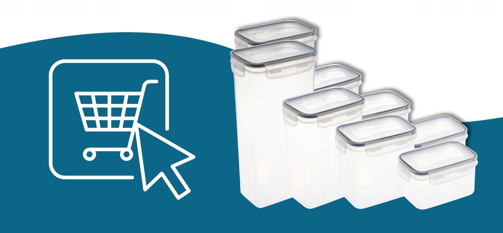 Plastic Food Containers Hermetic Container Set of 8 for the Refrigerator