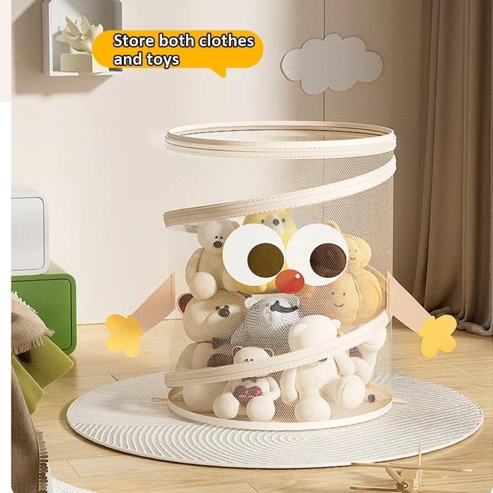With Lid Foldable Laundry Basket Multifunctional Laundry Storage Organizer