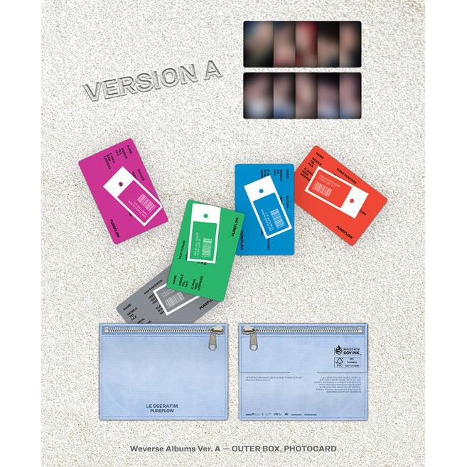 Предзаказ 2-го студийного альбома LE SSERAFIM PUREFLOW pt.1 Weverse Albums версия