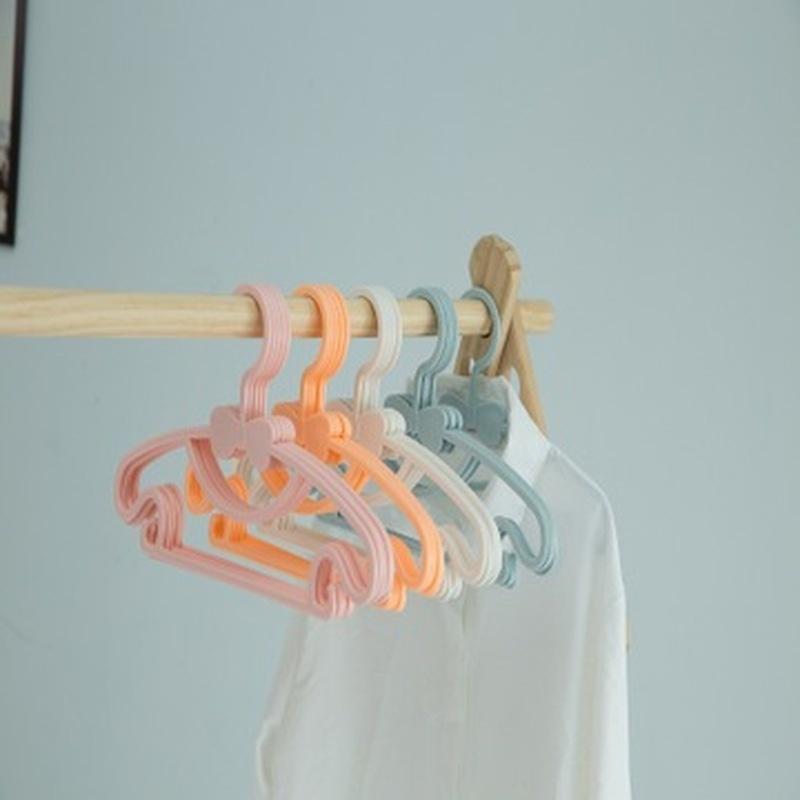 10/20pcs Portable Clothes Hanger Kids Children Toddler Baby Clothes Coat Plastic Hangers Hook Househ