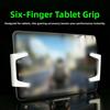 1 Pair Adjustable Thickness Clamp Tablet Game Grip 6 Finger Gamepad Handle  Mobile Gaming