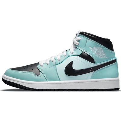 Air 1 Mid Aqua Черные женские кроссовки Синие BQ6472-300