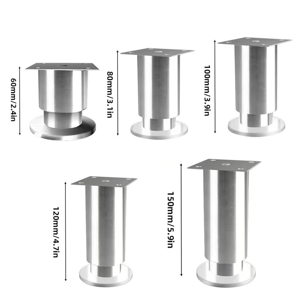 1 шт. ножка для мебели из нержавеющей стали, регулируемая по высоте, опорная стойка, новые ножки для дивана и кухонного шкафа