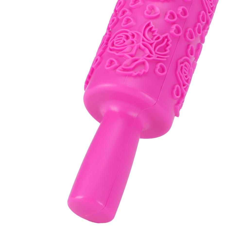 Heart, Butterfly Honeycomb Embossed Roller PP Pastry Roller Fondant Rolling Pin Cake Decoration