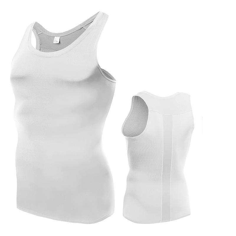 Мужская майка-борцовка для бега, спортивные тайтсы Pro Fitness, без рукавов, эластичная, быстросохнущая, компрессионный топ S M L XL XXL