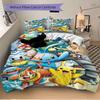 Pokemon Adventure Print 3Pcs Bedding Setduvet Cover With 2 Bedropillowcase Home Birthday Gift