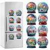 6/8/12Pcs Diamond Art Magnets Decals Hummingbird Diamond Painting Magnets Refrigerator for Fridge Whiteboards Car Mailbox Decor