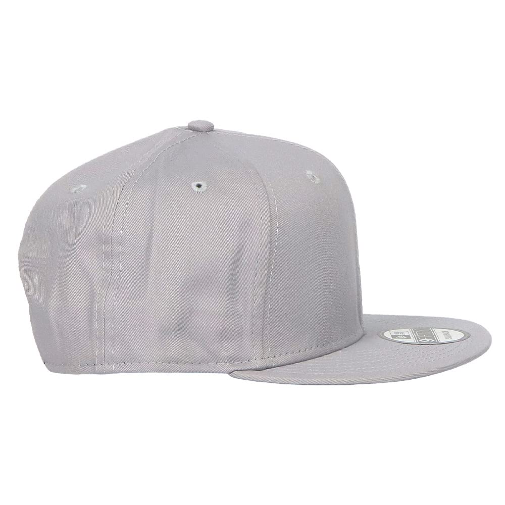 New Era 9FIFTY NE400 Snapback with 99HeadweaShop Baseball Free Size Cap, Plain, Men's, Sticker, Cap, Unisex, Gray, [Item]