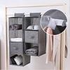 Cotton Hanging Storage Pouch Space Saver Clothes Organizer  for Household Closet Container