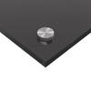 Kitchen Splashback 2 pcs Dark Grey 70 x 60 cm Tempered Glass