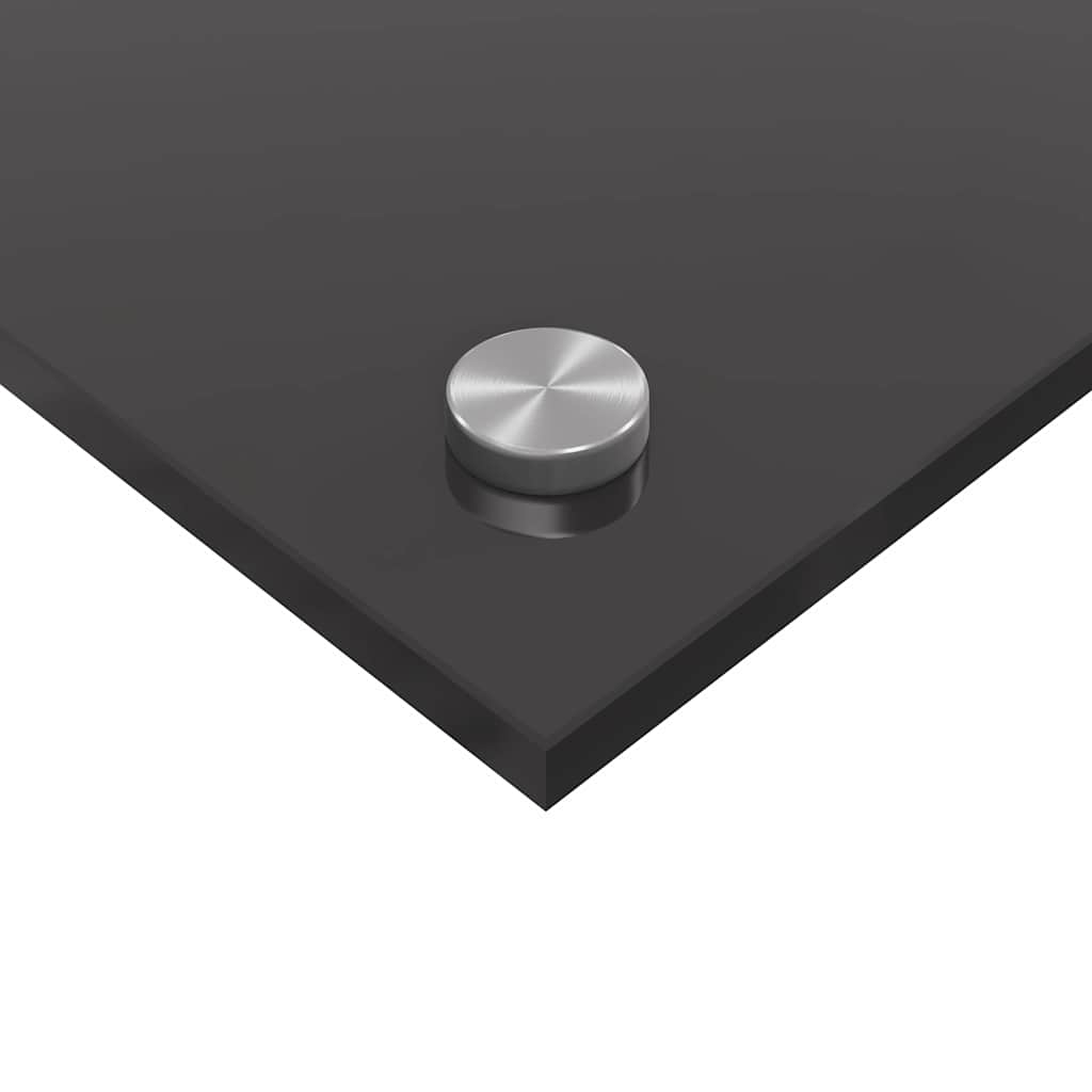 Kitchen Splashback 2 pcs Dark Grey 70 x 60 cm Tempered Glass