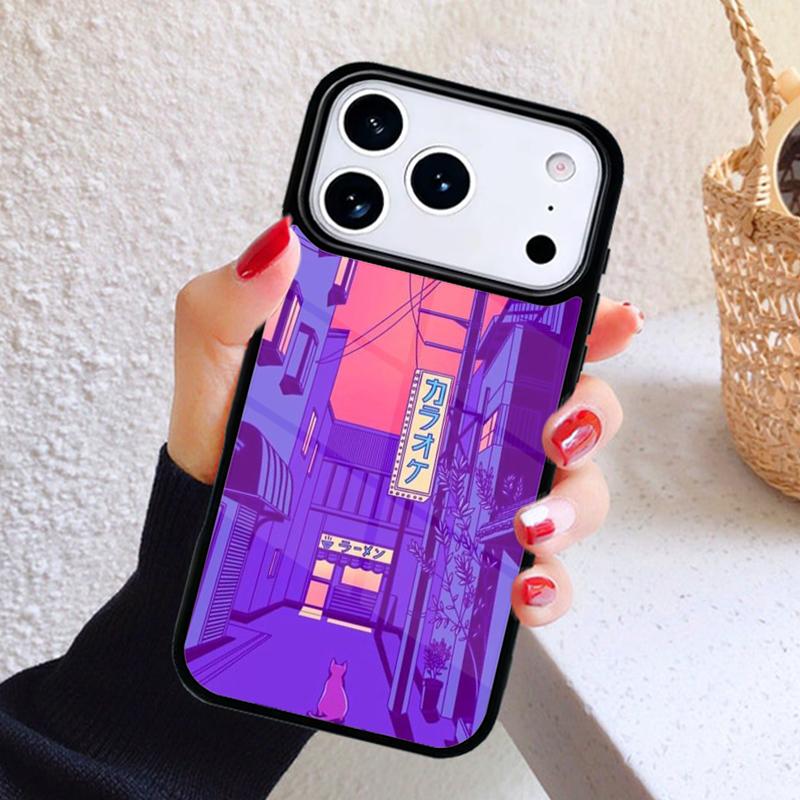 Japanese Anime Aesthetic Phone Case For iPhone 17 Air 16 15 14 13 12 11 Pro Max Plus