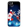 Черный чехол из ТПУ для iPhone 5 5S SE 2020 6 6S 7 8 plus x 10 XR XS 11 12 13 mini pro MAX задняя крышка с подсветкой елки зима