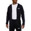 Under Armour Спортивный костюм с логотипом, худи с длинным рукавом, облегающий, удобный, модный, длинные брюки, повседневный спортивный комплект, мужские спортивные костюмы, черный 1390152-001
