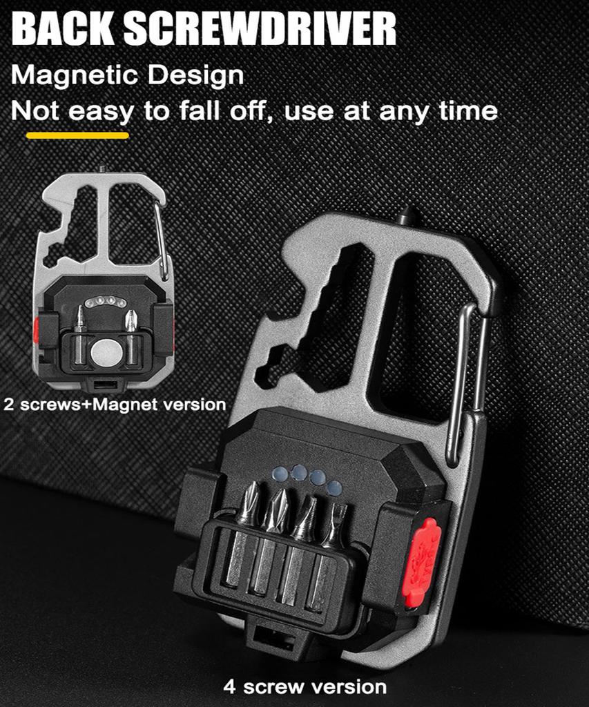 Светодиодный портативный брелок-фонарик для кемпинга на открытом воздухе COB рабочий свет аварийное освещение с молотком для открывания бутылок в окне лампа