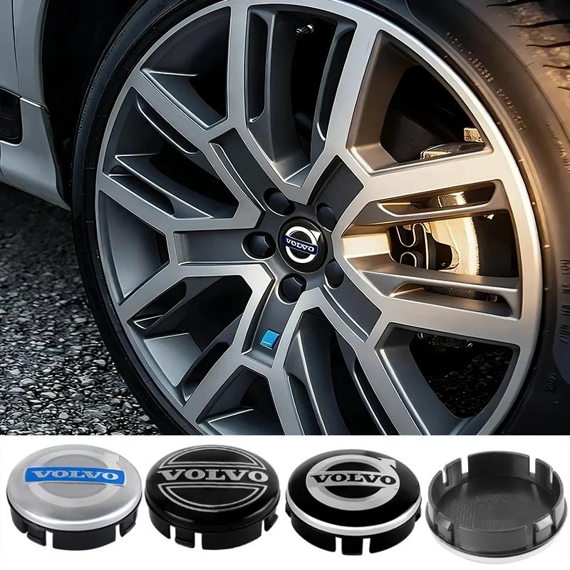 4PCS 64mm ABS Car Wheel Hub Center Cap Logo Emblem Dustproof Cover for Volvo RDESIGN XC60 XC90 V60 V40 XC40 V50 S60 V70 C70 AWD