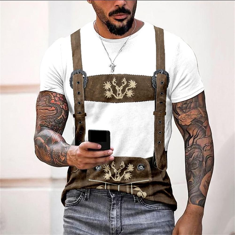 Футболка с 3D-принтом для мужчин, повседневные топы с короткими рукавами, мужская одежда, футболка большого размера, модная уличная одежда, размер XXS-6XL