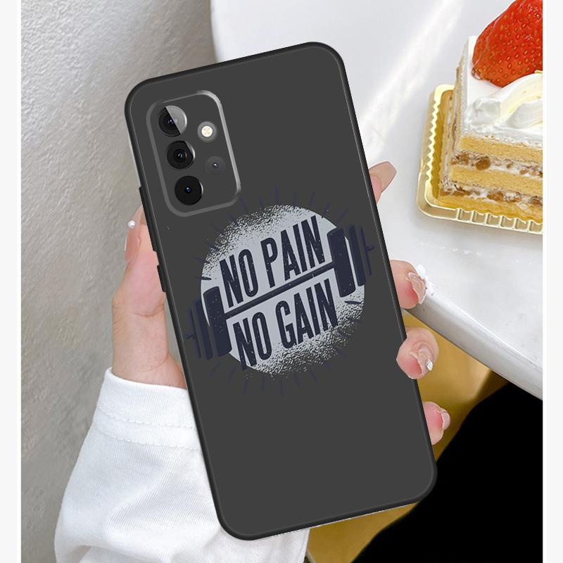 Без боли нет результата Тренажерный зал Чехол Для Samsung Galaxy A52 A32 A12 A14 A34 A54 A51 A71 A53 A33 A13 A15 A25 A35 A55 Чехол