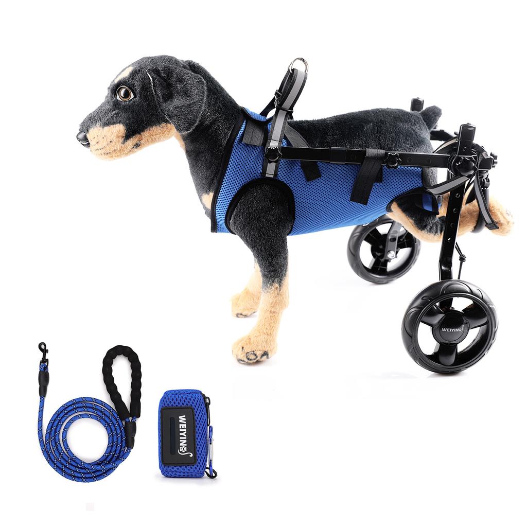 Dog Wheelchair Mobility Cart Rehabilitation Walking Aid Adjustable Pet Scooter for Disabled Injured Elderly Small Medium Dogs Pet Care Supplies