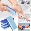 4-Piece Double-Sided Foot Pumice Stones, 2-in-1 Callus Remover Pads, Pedicure Stone Scrub for Hard Skin, Callus Remover for Feet and Hands