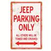 Металлическая жестяная вывеска «JEEP PARKING ONLY», винтажный декор, художественный декор стен для дома, ресторана, бара, гаража, автостоянки, джип-клуба