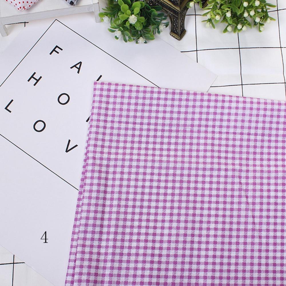 7Pcs Purple Cotton Sewing Fabrics 25*25cm Breathable Fabric Pretty DIY Artcraft Fabric  For Sewing