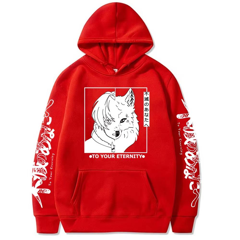 To Your Eternity Graphic Hoodie Unisex Men Women Long Sleeve Cool Casual Y2K Streetwear Pullover Sweatshirt Soft Breathable Fabric