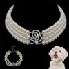 Pearls Pendant Puppy Accessories Dog Chain Jewelry Cat Jewelry Pet Supplies Dog Necklace Pet Collar