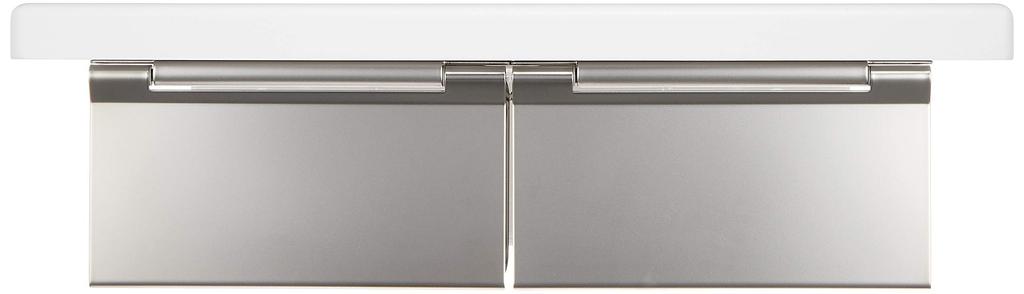 Двойной валик для бумаги TOTO с полкой из нержавеющей стали белого цвета (Дерево) (штейн) YH403FW#NW1